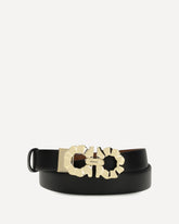 Gancini reversible Belt - BLACK | Base Blu