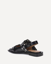 Ballerinas with straps - BLACK | Base Blu