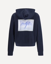 Hooded Sweatshirt with central pocket - BLUE | Base Blu