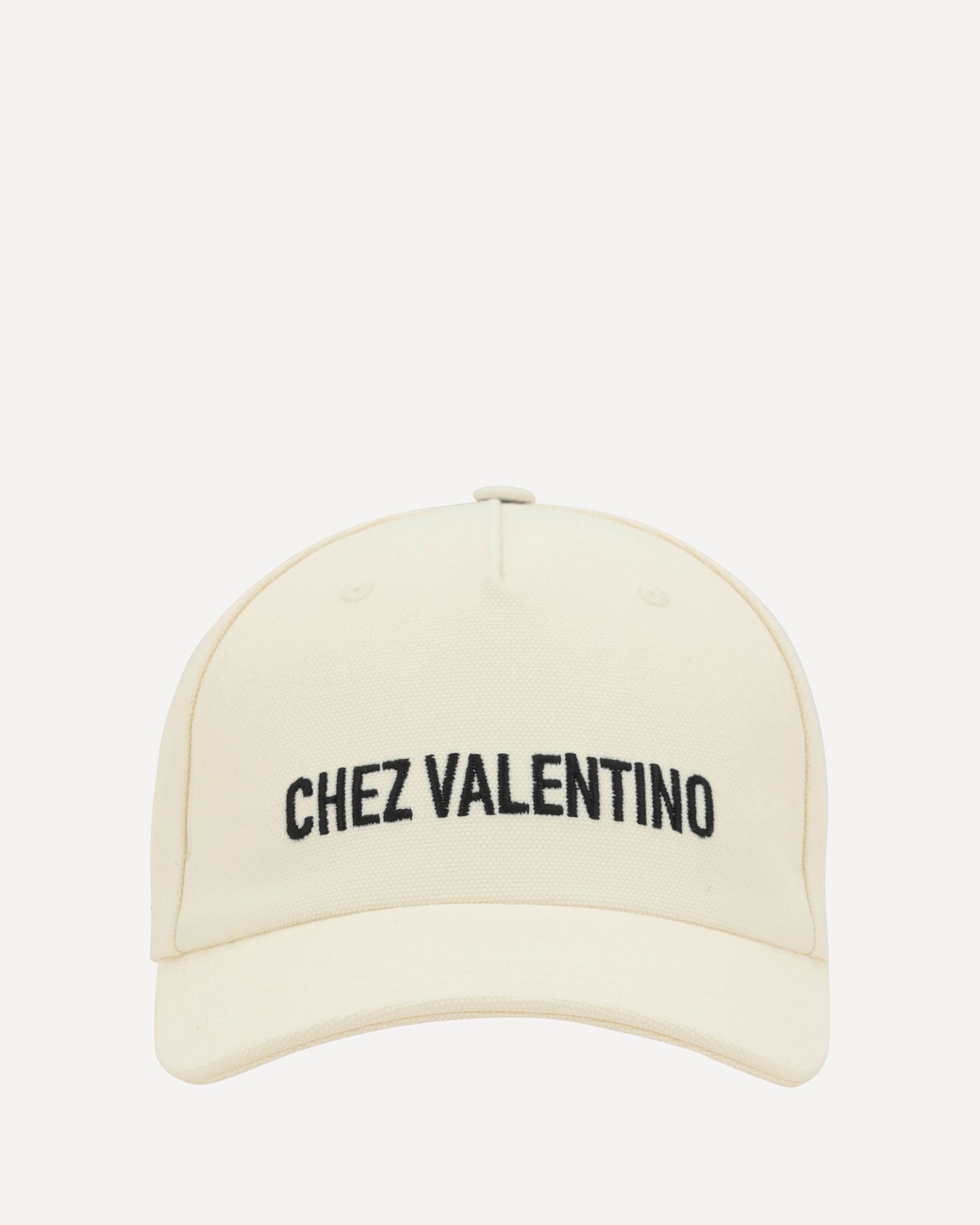 Valentino ホワイト ベレー帽 VALENTINO GARAVANI Chez Valentino Baseball Hat CREAM | Base Blu