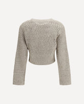 Maglia Dazzling Braids in lino  - BEIGE | Base Blu