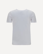 T-shirt in cotone con stampa logo - BIANCO | Base Blu
