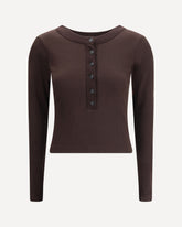 Long sleeve Top - BROWN | Base Blu