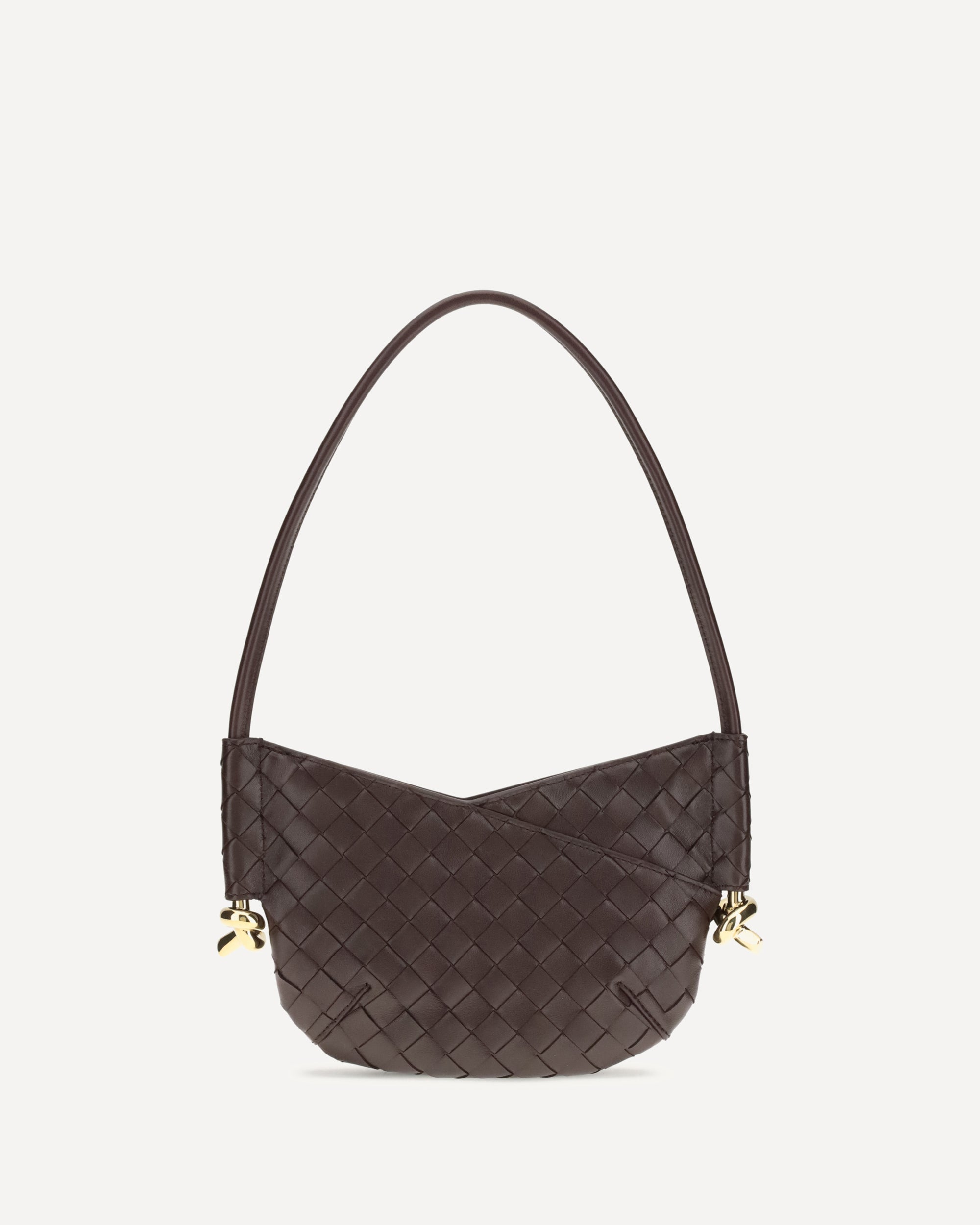 BOTTEGA VENETA Mini Solstice Shoulder Bag BORDEAUX | Base Blu