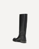 High leather Boots - BLACK | Base Blu