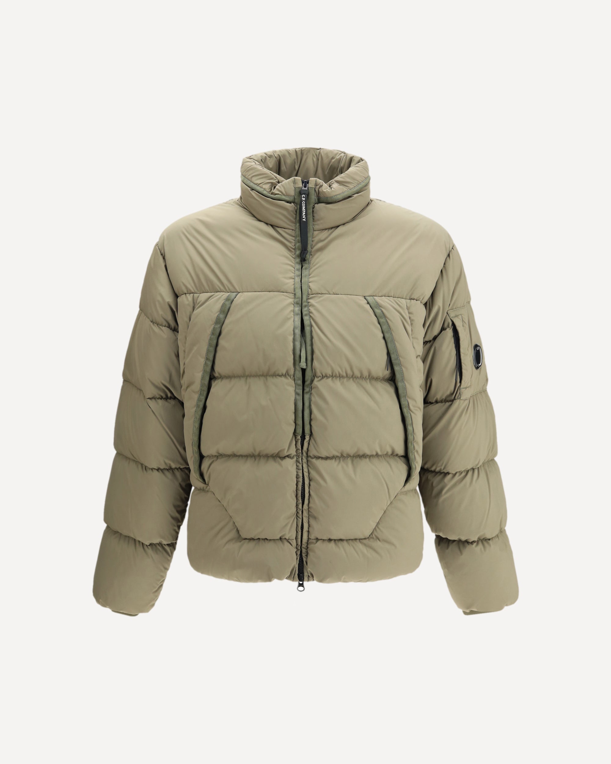 C.P. COMPANY Nycra-R Hooded Down Jacket GREEN