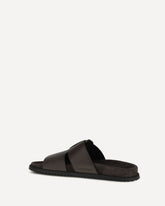 Leather Sandals - BROWN | Base Blu