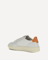 Leather Sneakers - WHITE | Base Blu