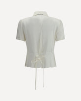 Cropped Shirt - WHITE | Base Blu