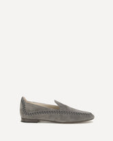 Leather Loafers - GREY | Base Blu