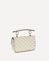 Borsa a Mano Rockstud Spike - CREMA  | Base Blu