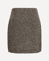 Tweed Mini Skirt - BROWN | Base Blu