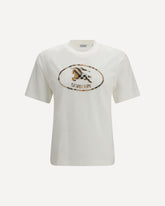 Embroidered logo T-shirt - WHITE | Base Blu