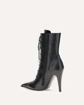 Leather Ankle Boots - BLACK | Base Blu