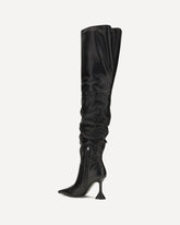 Olivia Thigh-high Boots - BLACK | Base Blu