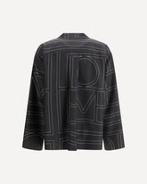 Silk-twill Top - BLACK | Base Blu