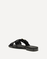 Leather Sandals - BLACK | Base Blu