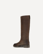 Napa leather High Boots - BROWN | Base Blu