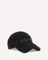Rhinestone logo Baseball Cap - BLACK | Base Blu