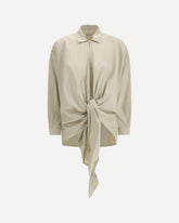 Romy Shirt with knot - BEIGE | Base Blu