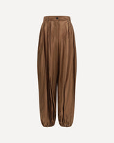 Pants in lightweight muslin - BROWN | Base Blu