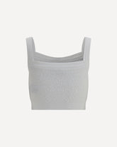 Tweed crop Top - WHITE | Base Blu