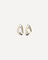 Orecchini in cristallo dorato martellato - ORO | Base Blu