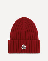 Wool Beanie with logo - RED | Base Blu