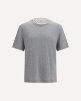 T-shirt in cotone a maniche corte - GRIGIO | Base Blu