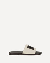 Canvas slide Sandals - BEIGE | Base Blu