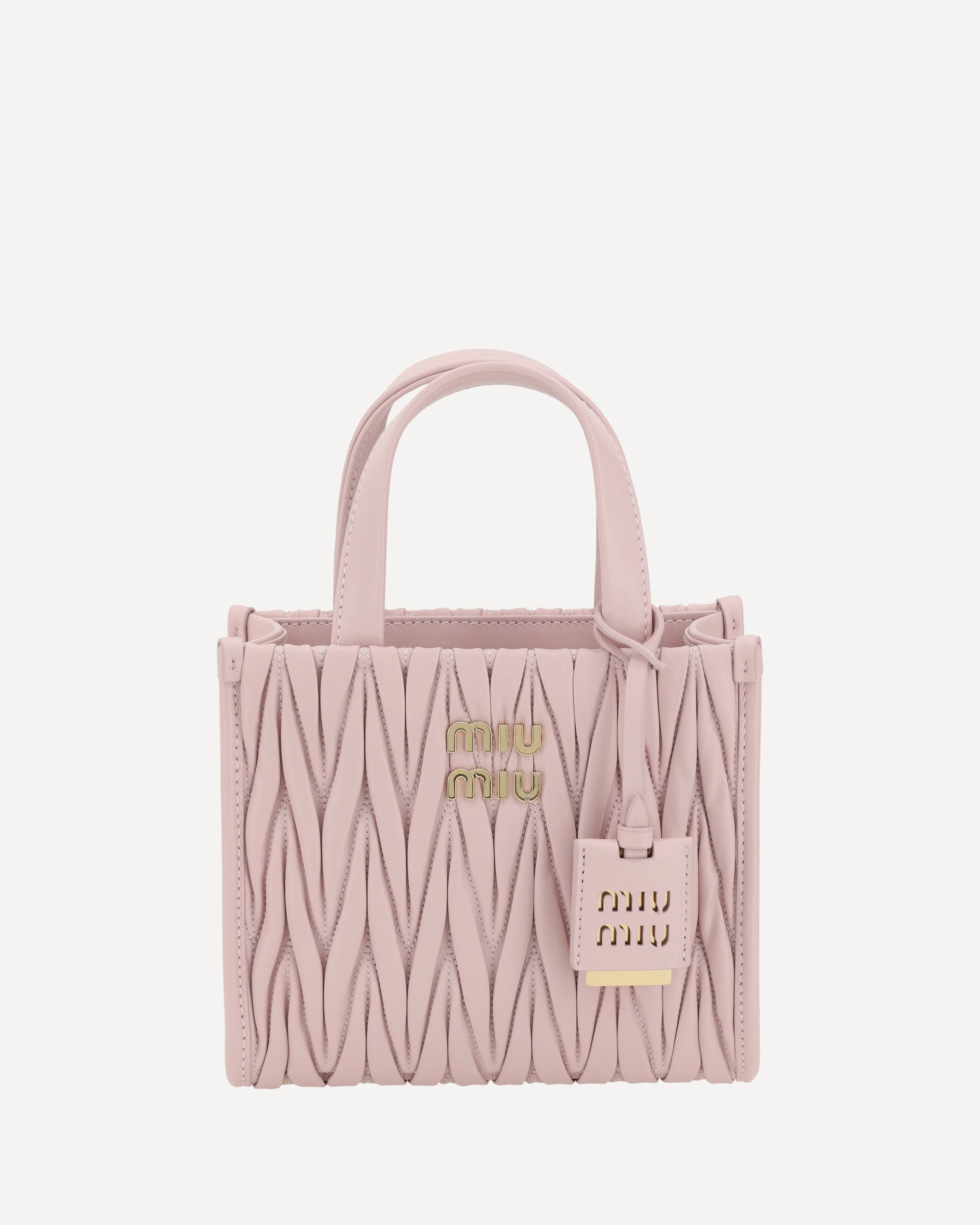 MIU MIU Matelassé Shoulder Bag PINK | Base Blu