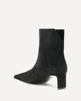 Suede Ankle Boots - BLACK | Base Blu