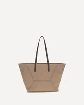 Canvas Shoulder Bag - BEIGE | Base Blu