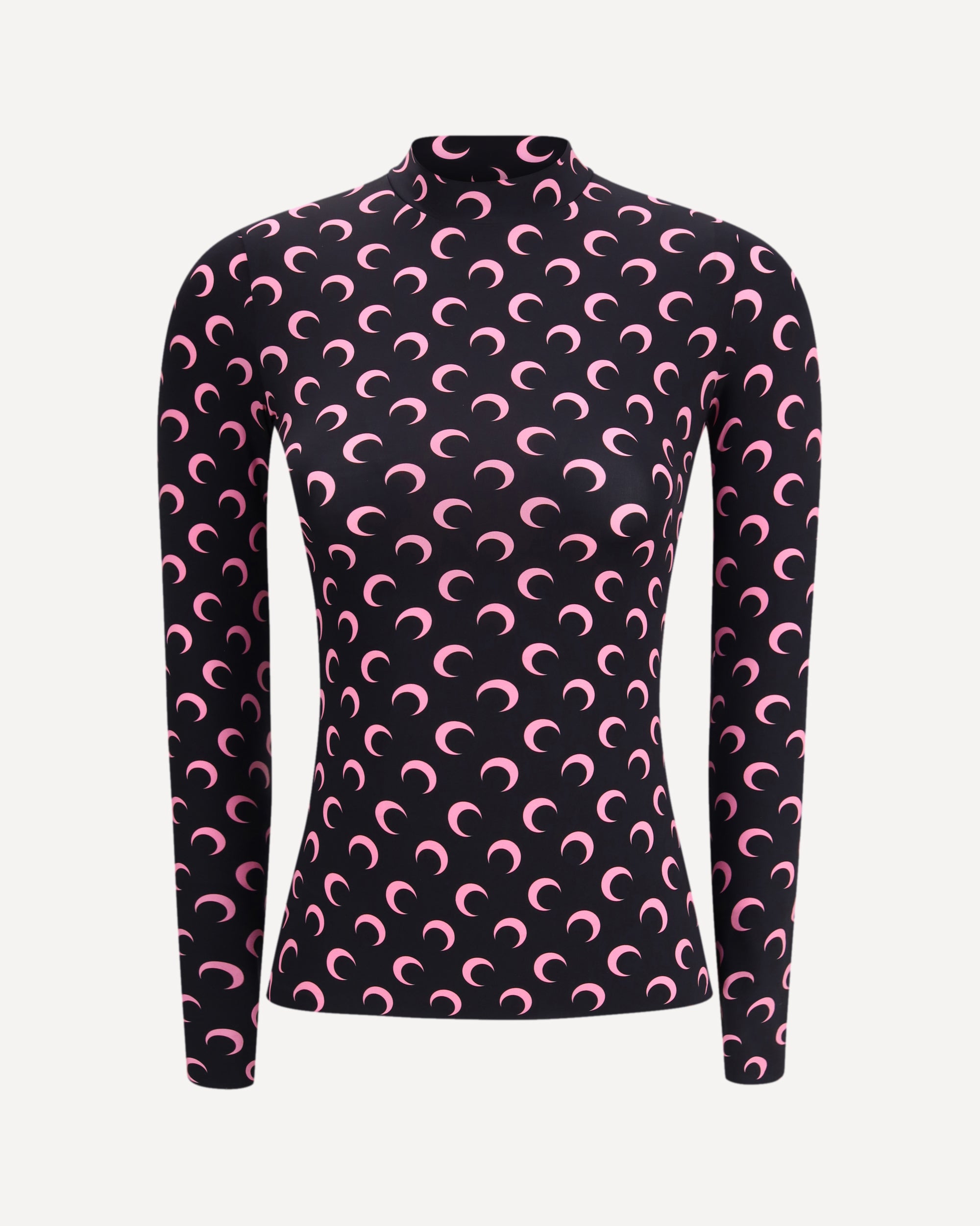 MARINE SERRE Moon long sleeve Top BLACK | Base Blu