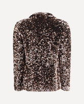 Single-breasted Jacket with sequins - PINK | Base Blu
