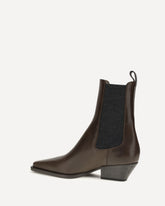 Leather ankle Boots - BROWN | Base Blu