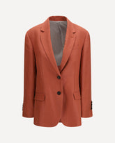 Blazer monopetto in lino - ROSSO | Base Blu
