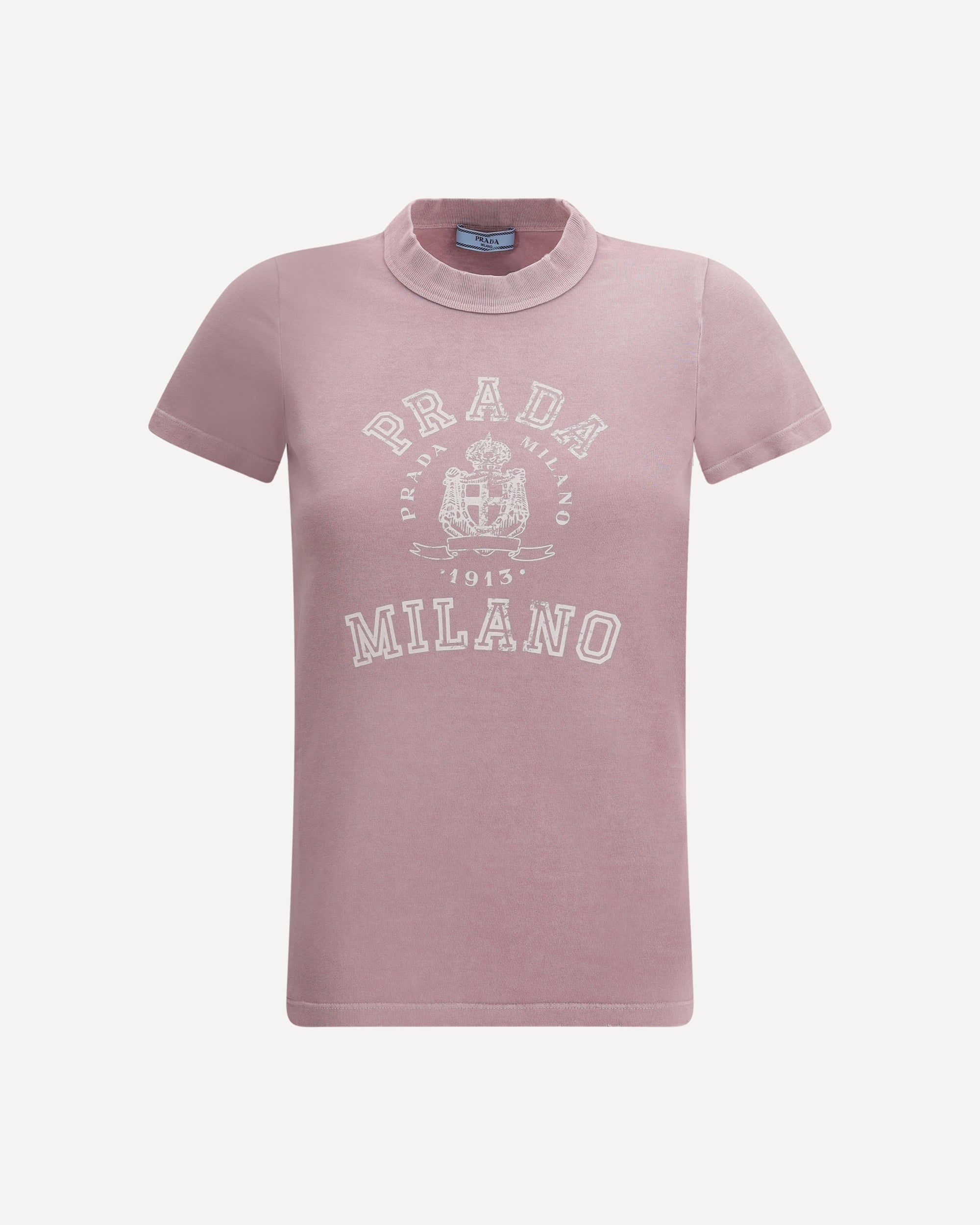 PRADA Cotton T-shirt PINK | Base Blu