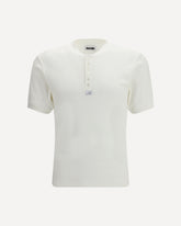 Nudo Small Serafino T-shirt - WHITE | Base Blu