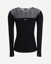 Long-sleeved Top - BLACK | Base Blu
