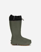 Nalo rubber Ankle Boots - GREEN | Base Blu
