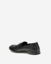 Leather Loafers - BLACK | Base Blu