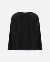 Sweater with polo collar - BLACK | Base Blu