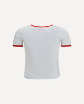 T-shirt in cotone con logo - ROSSO | Base Blu