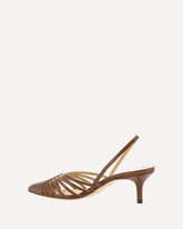 Cut-out detail pumps - BROWN | Base Blu