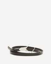 Rhombe leather Belt - BROWN | Base Blu