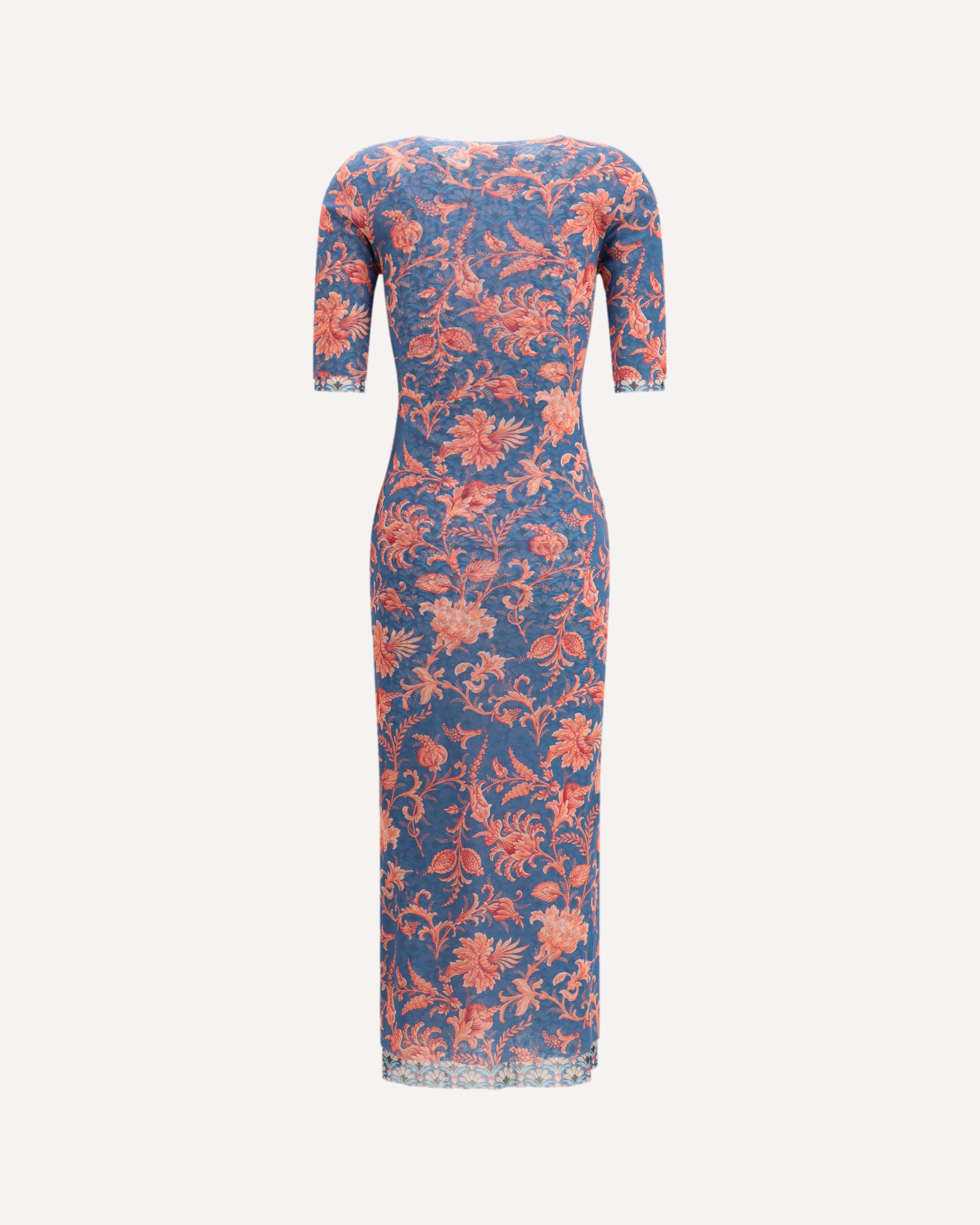 etro floral midi dress Etro Placed Floral Print Puff Sleeve Dress in Print On Black Base at Nordstrom, Size 4 Us