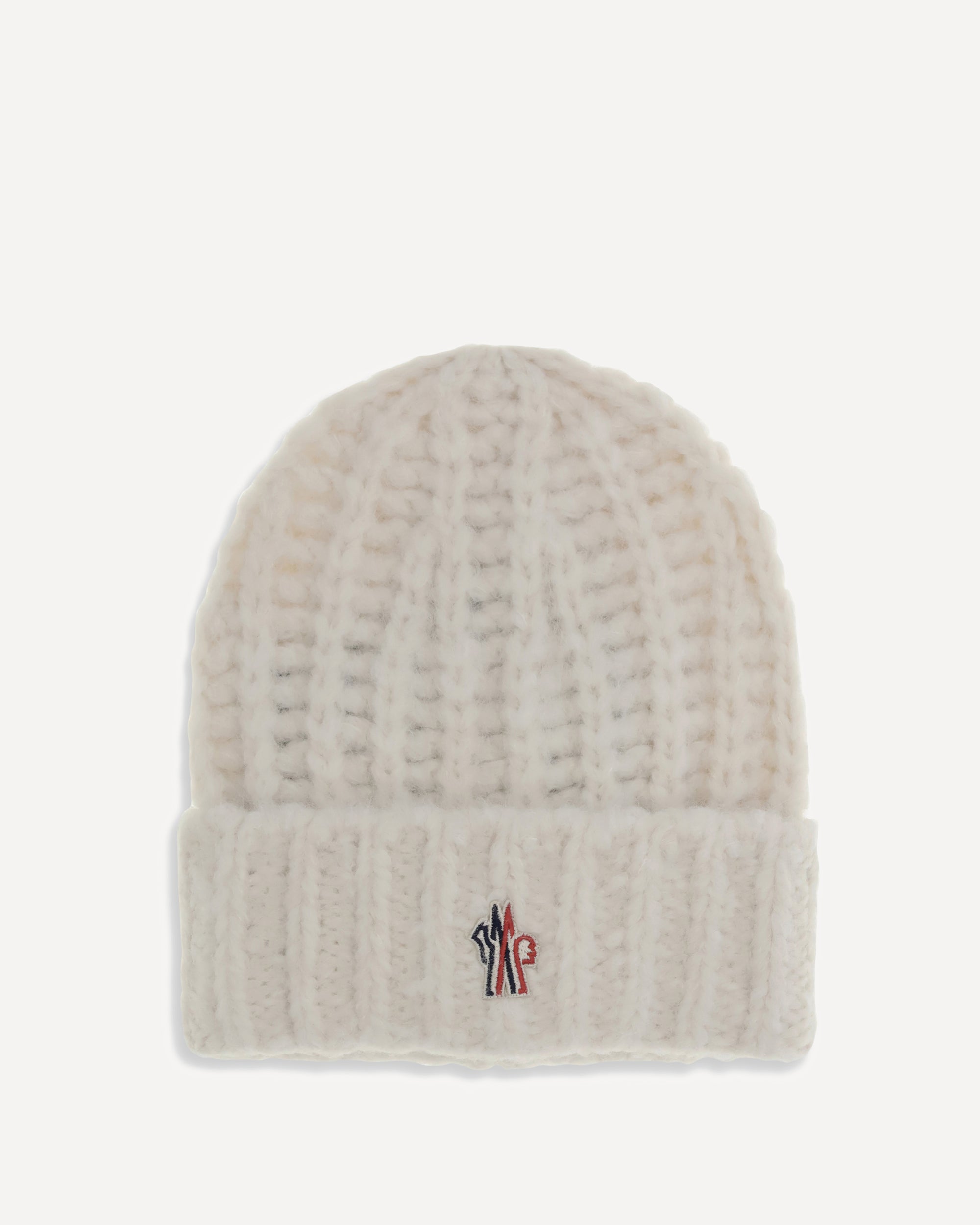 MONCLER GRENOBLE Wool Beanie Hat WHITE | Base Blu