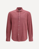 Linen and cotton knit Shirt - PINK | Base Blu