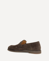 Suede leather Loafers - BROWN | Base Blu